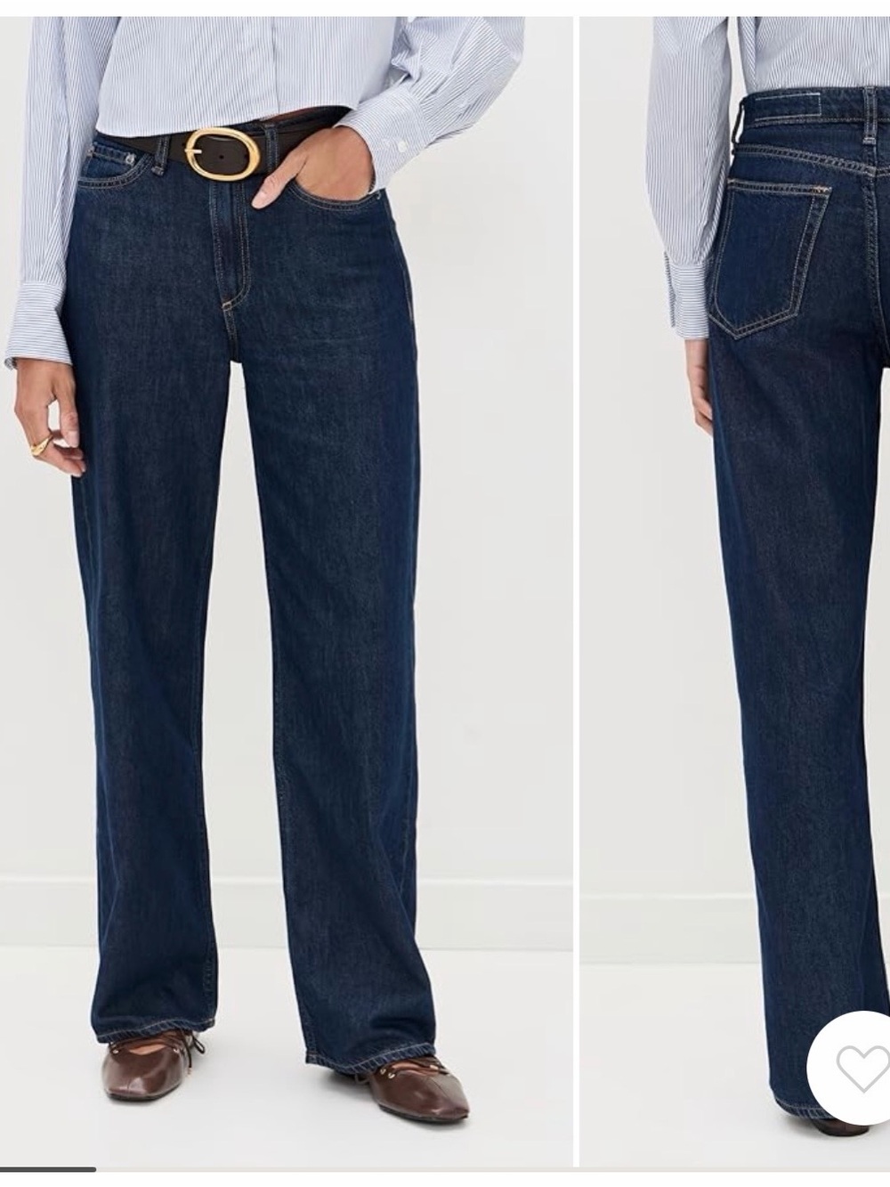 Rag & Bone Featherweight Logan Wide Leg Jeans